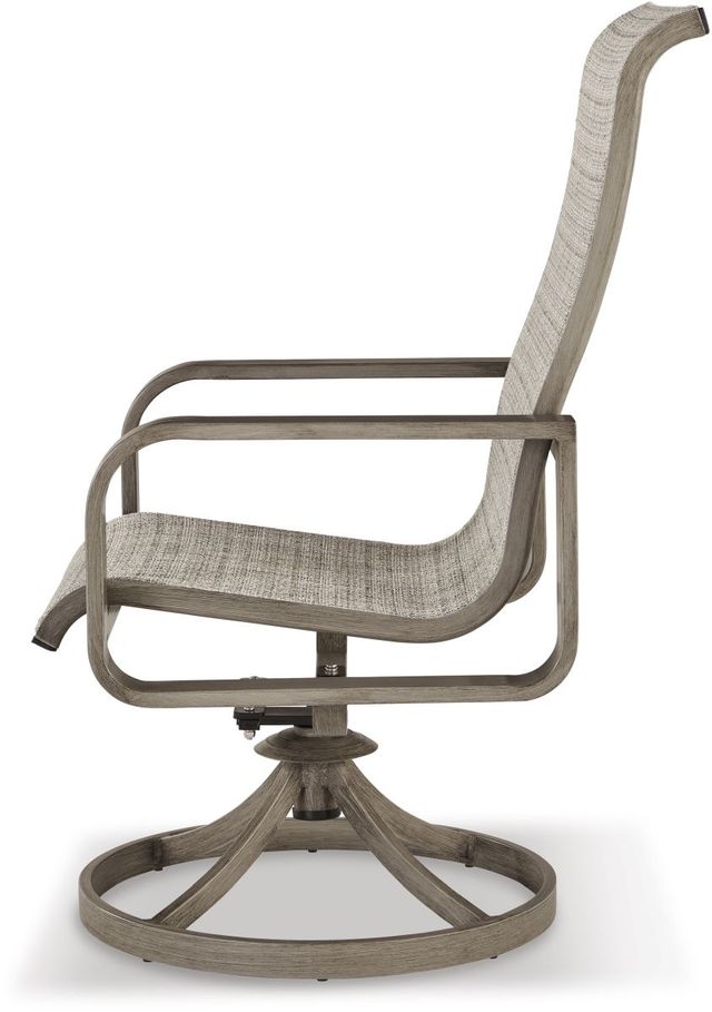 Signature Design by Ashley® Beach Front 2-Piece Beige Outdoor Swivel Chair Set-2