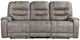 Homelegance® Oberon Grayish Brown Double Manual Reclining Sofa-2