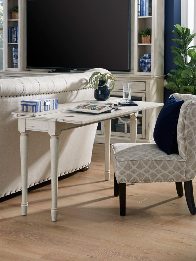 aspenhome® Radius White Sofa Table-2