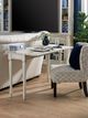 aspenhome® Radius White Sofa Table-2