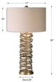 Uttermost® Amarey Antiqued Silver Champagne Table Lamp-2