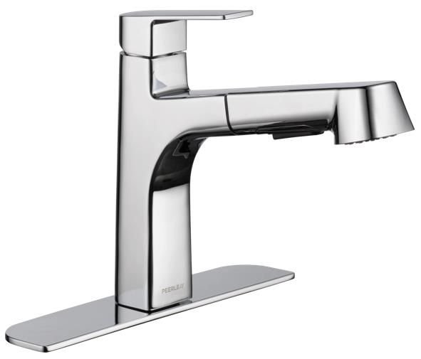 Peerless Xander® Chrome Single Handle Pull-Out Kitchen Faucet-1