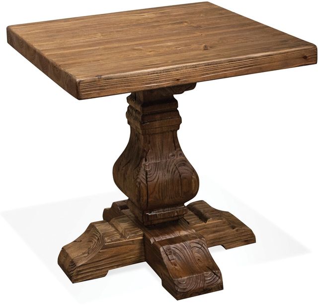 Riverside Furniture Hawthorne Barnwood Brown Side Table-1