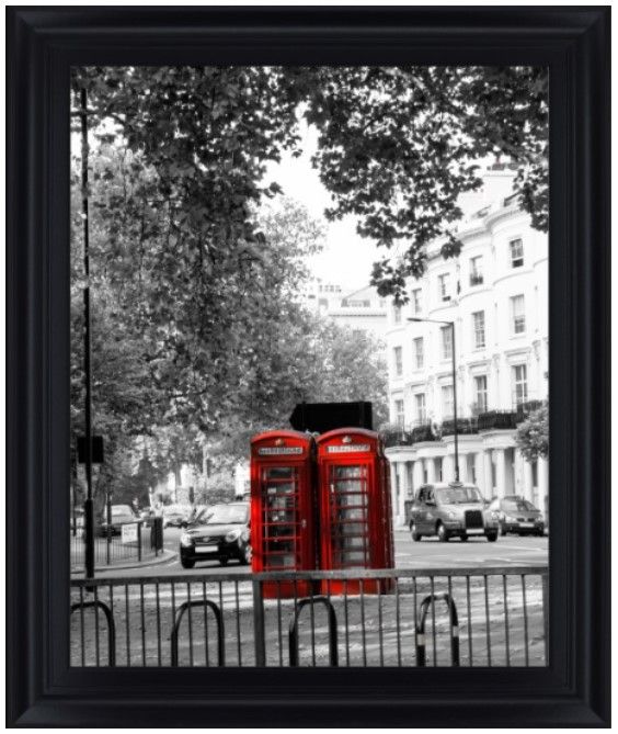 Classy Living Crimson Callboxes Wall Art-0
