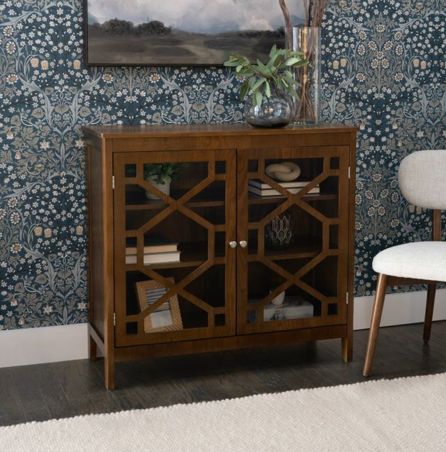Linon Fetti Brown Cabinet-1