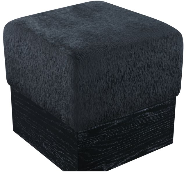 Meridian Furniture Havre Black Upholstered Ottoman-2