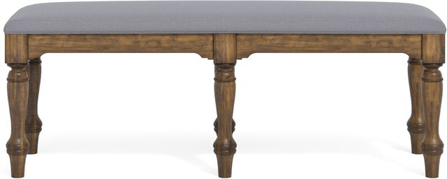 Flexsteel® Plymouth® Distressed Medium Brown Bench-2