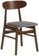 New Classic® Home Furnishings Morocco Dark Gray/Walnut Dining Side Chair-0