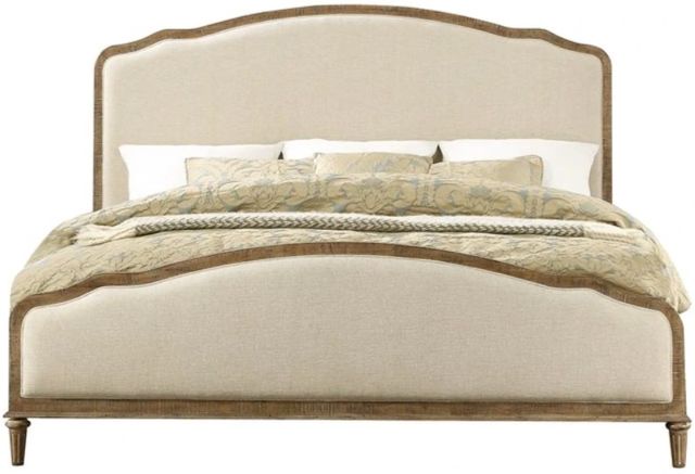 Emerald Home Interlude Beige/Sanstone Buff Queen Upholstered Panel Bed-3