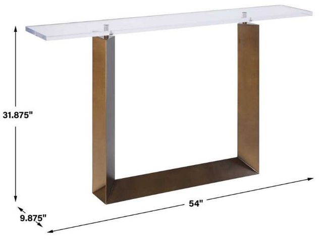 Uttermost® McElroy Bronze Modern Console Table-3