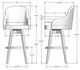 Amisco Customizable Collin Swivel Bar Stool-1