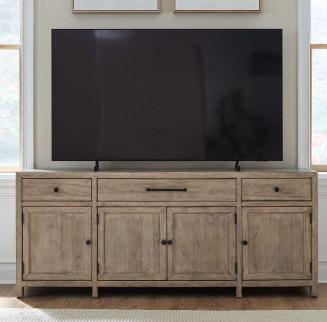 Liberty Furniture Proximity Place Barley Buff 82" TV Console-1