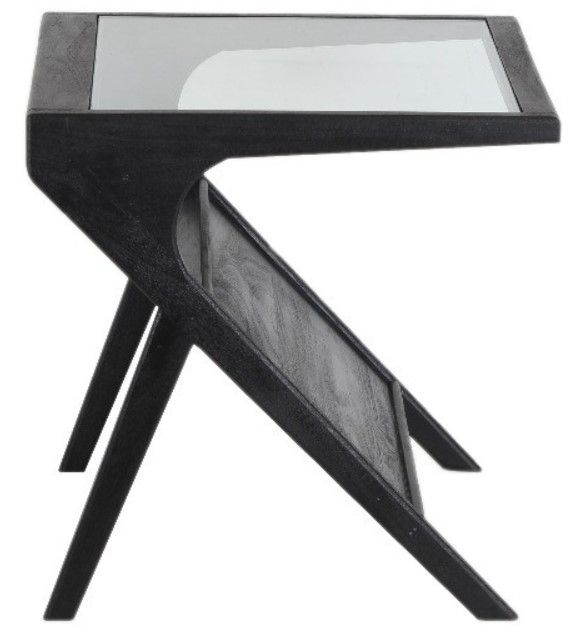 Porter International Designs Canberra Black End Table-2