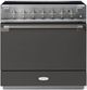 AGA™ Elise 36" Stainless Steel Pro Style Induction Range with Slate Door-0