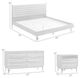 Armen Living Artemio 4-Piece Walnut Wood King Panel Bedroom Set-2