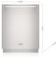 Cove® 24" Panel Ready ADA Height Top Control Built In Dishwasher-2
