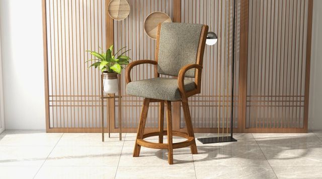 Chromcraft Customizable Camryn Counter Height Swivel Dining Stool-1