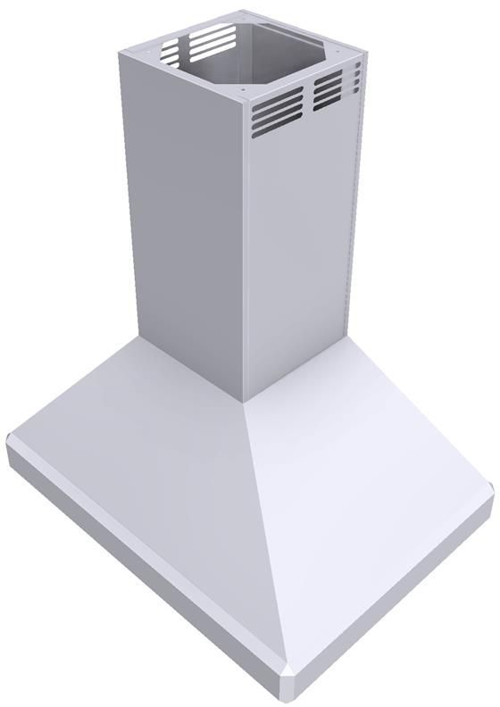 Vent-A-Hood® 36" White ARS Duct-Free Euro-Style Island Range Hood-1