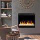 Dimplex® Multi-Fire XHD™ Black 28" Plug-In Electric Firebox With Acrylic Ember Media Bed-2