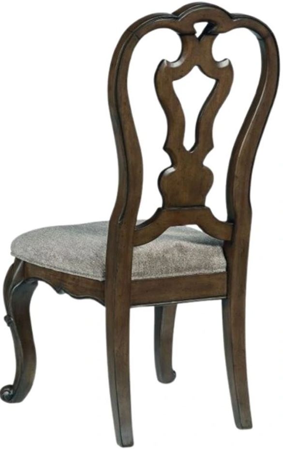 Signature Design by Ashley® Maylee Dark Brown/Gray Upholstered Dining Side Chair-3