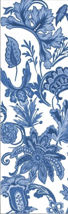 Classy Art Indigo Chintz V by Melissa Wang Mirror Framed Wall Art-1