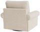 Bassett® Furniture Customizable Benchmade Premier Large Roll Arm Swivel Chair-3