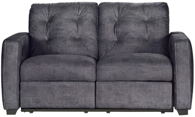 Hughes Furniture® 53019 Supple Shadow Manual Reclining Loveseat-0