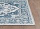 KAS Rugs Dahlia Ivory/Blue Medallion 5'x7' Area Rug-4