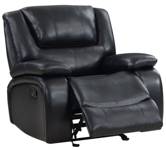 Coaster® Camila Black Manual Glider Recliner-1