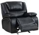 Coaster® Camila Black Manual Glider Recliner-1