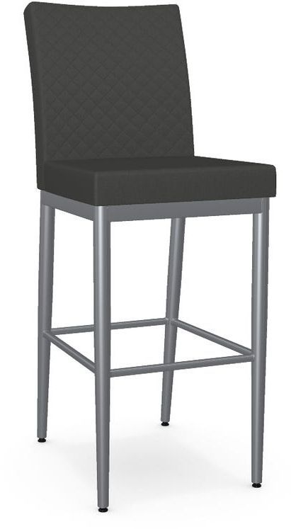 Amisco Melrose Non-Swivel Quilted Bar Stool-0