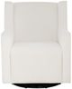 Linon Bernice White Swivel Rocking Chair-2