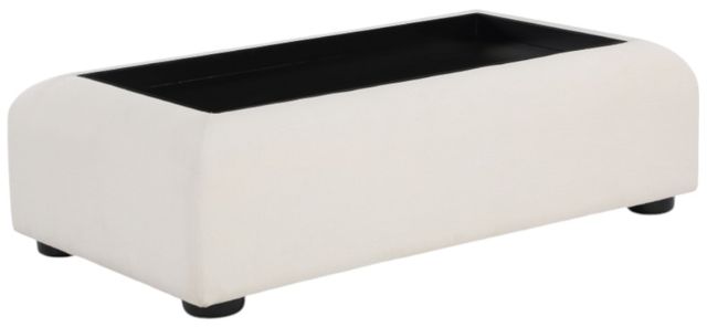 Meridian Furniture Diana Black Top Coffee Table with Cream Base-0