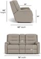 Flexsteel® Customizable Arlo Power Reclining Loveseat with Console and Power Headrests-2