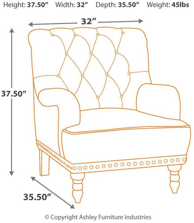Signature Design by Ashley® Tartonelle Ivory/Taupe Accent Chair-1