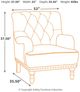 Signature Design by Ashley® Tartonelle Ivory/Taupe Accent Chair-1