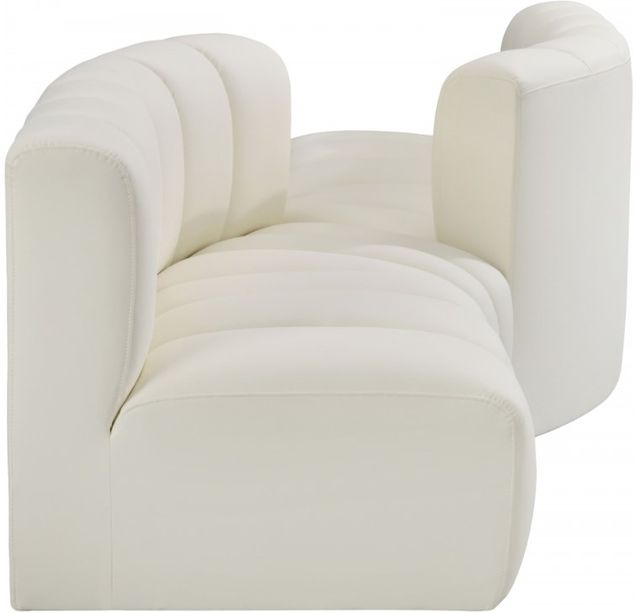 Meridian Furniture Arc 4-Piece Cream Leather Modular Sectional-3