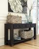Signature Design by Ashley® Gavelston Black Sofa Table-4