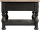 Riverside Furniture Barrington Antique Oak Rectangular Coffee Table with Matte Black Base-2