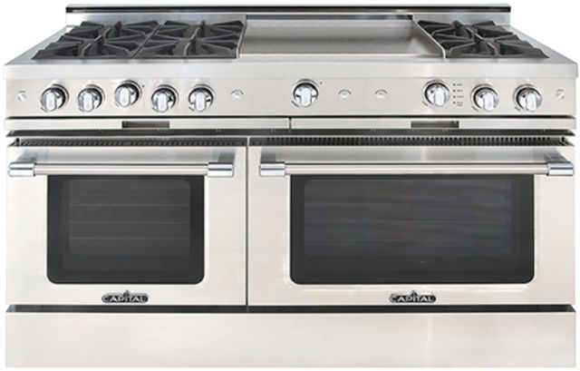 Capital Cooking™ Culinarian 60" Stainless Steel Pro Style Gas Range-0