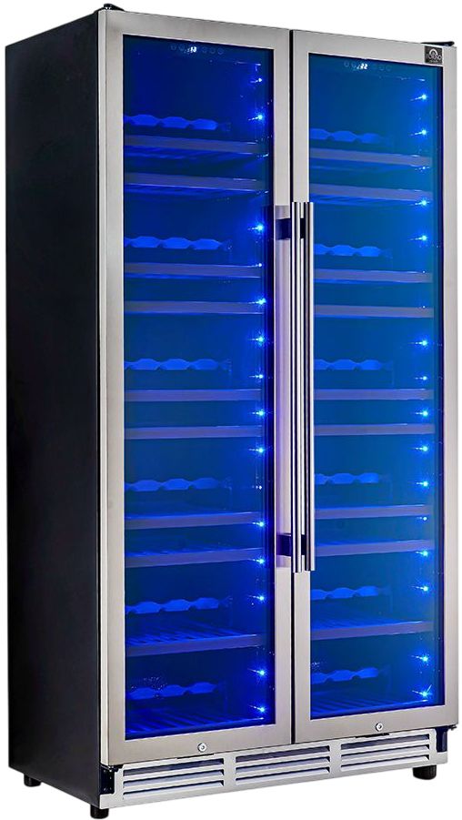 FORNO® Vernazza Series Alta Qualita 40" 25.07 Cu. Ft. Stainless Steel Built-In Wine Cooler-2