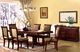 Furniture of America® St. Nicholas 2-Piece Antique Cherry/Beige Dining Arm Chair Set-1