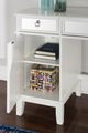 Linon Eva 2-Piece White Gloss Vanity Set-3