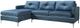 Mazin Furniture Hamilton 2-Piece Blue Left-Arm Facing Sofa Sectional and Chaise-0