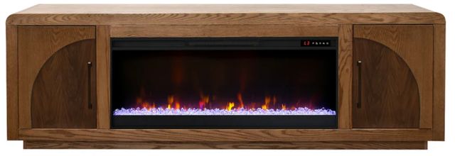 Legends Home Eclipse Bourbon Oak 81" Fireplace Console-3