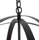 YHD Spherical Matte Black 6-Light Chandelier-4