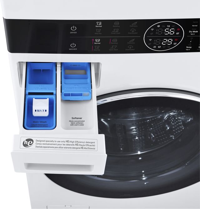 LG White Electric Laundry Center, 5.0 Cu. Ft. Washer and 7.8 Cu. Ft. Dryer Set-2
