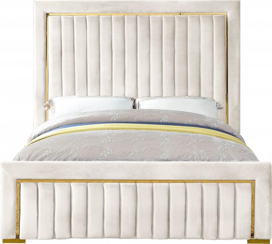 Meridian Furniture Dolce Velvet Queen Bed Meridian Furniture Dolce Velvet Queen Bed