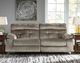 Ashley® Brassville Graystone Reclining Sofa-1