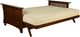 Kodiak Furniture Alexa Black Walnut/Monte Toro Shell Full Futon Frame with Mattress-1